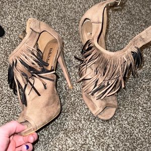 Brown Tassel Heels